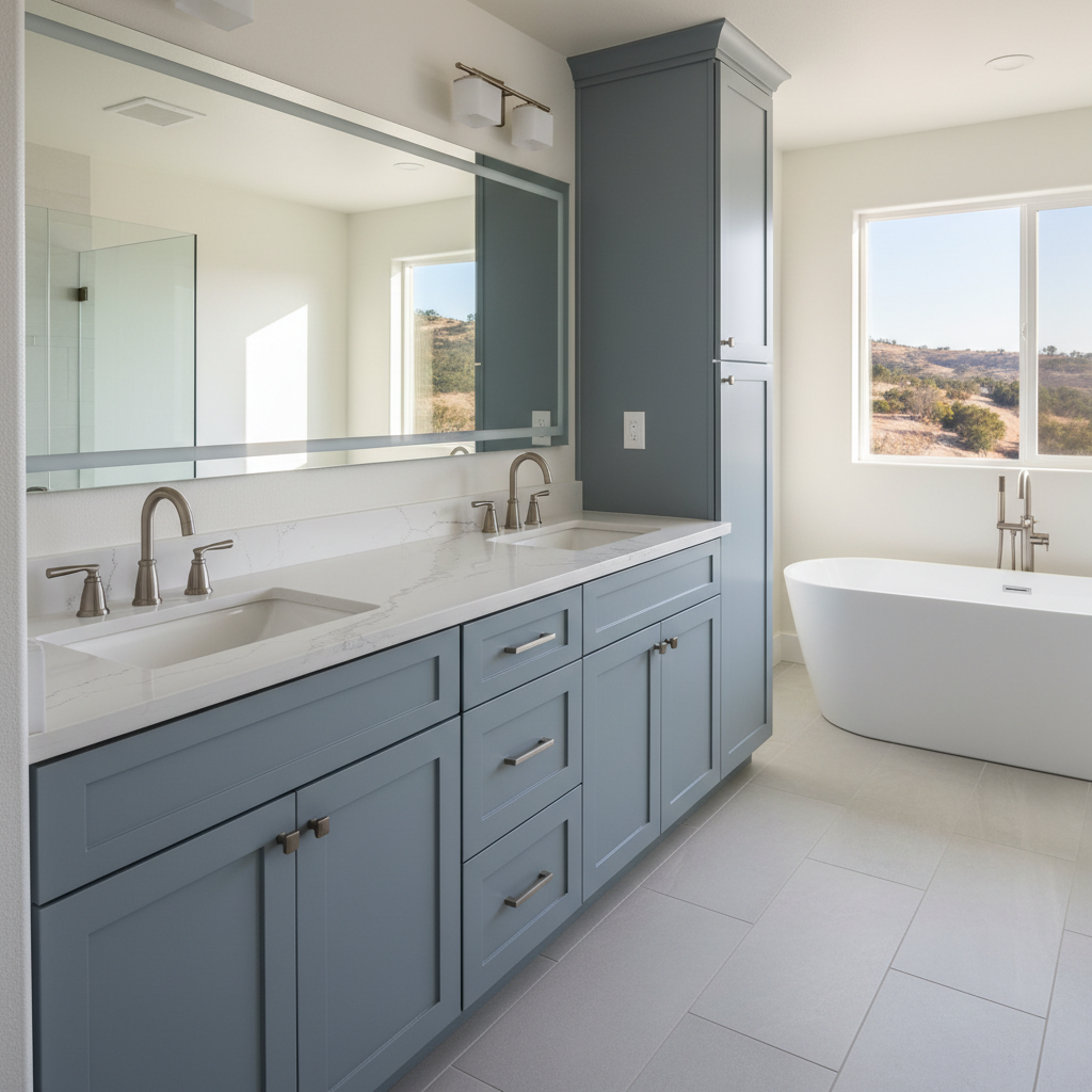 Completed vanity and sink installation work at a residential property in Thousand Oaks, CA