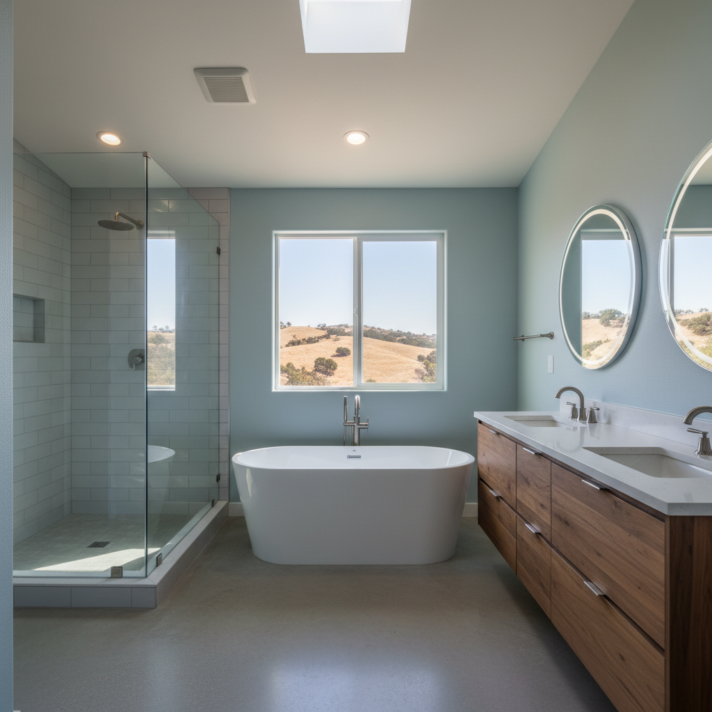 Completed bathroom modernization work at a residential property in Thousand Oaks, CA