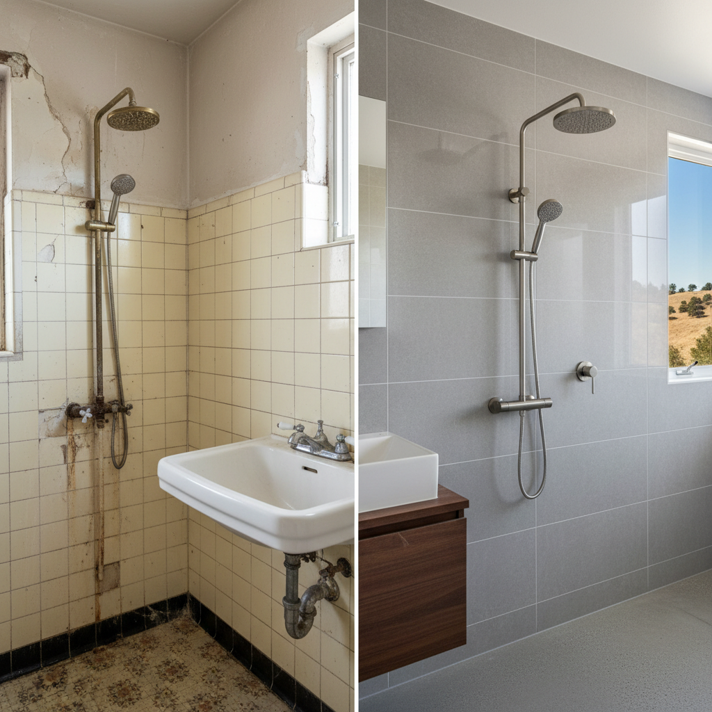 Completed plumbing work work at a residential property in Folsom, CA