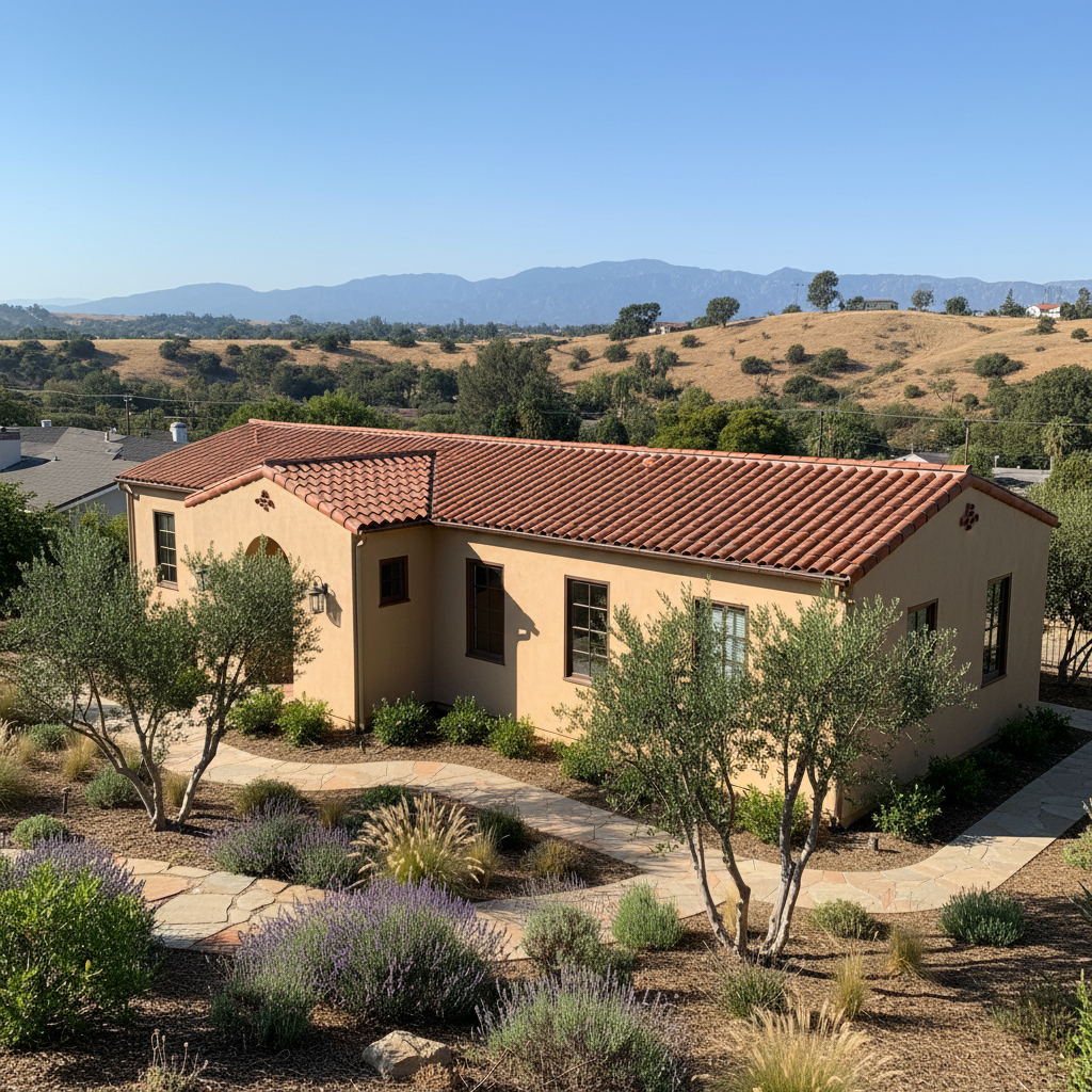 Completed stucco installation work at a residential property in Pasadena, CA