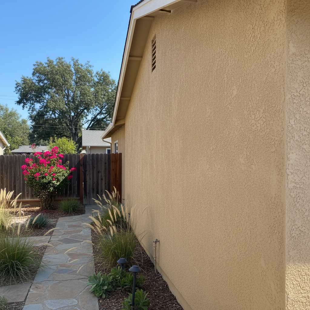 Completed commercial stucco work at a residential property in Citrus Heights, CA