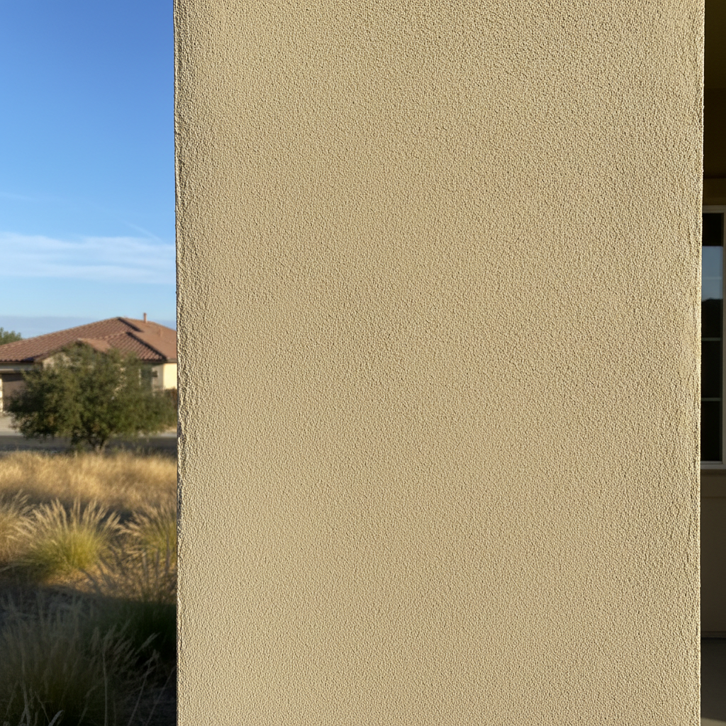 Completed stucco removal work at a residential property in Madera, CA