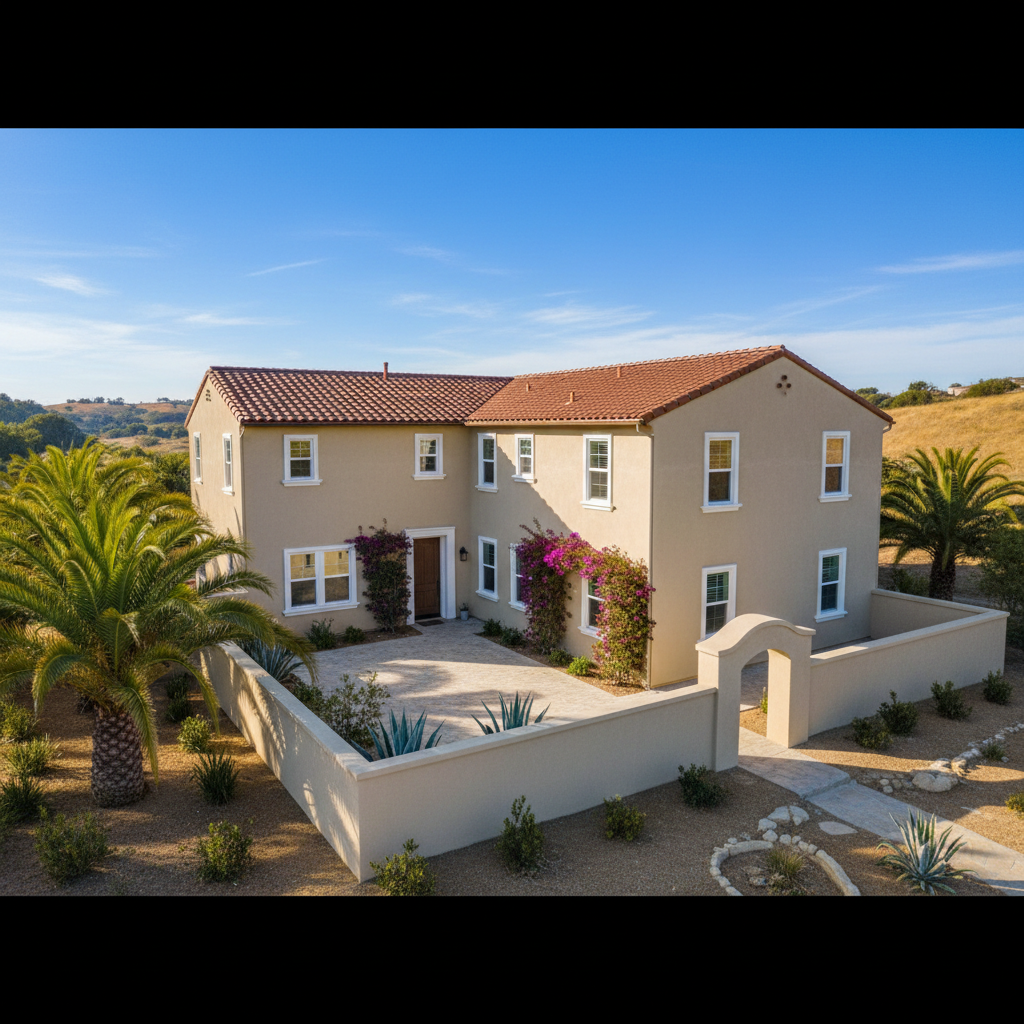 Completed commercial stucco work at a residential property in Chula Vista, CA