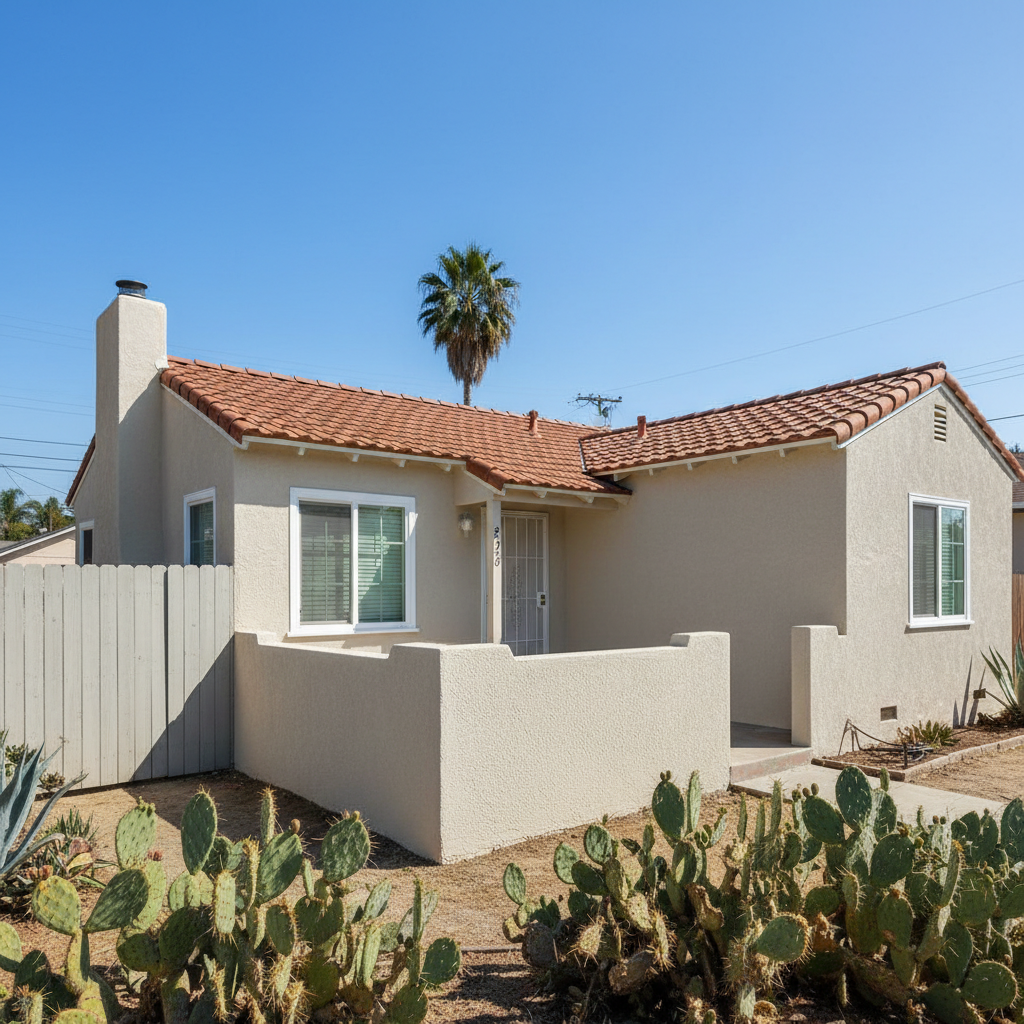 Completed stucco inspection work at a residential property in National City, CA
