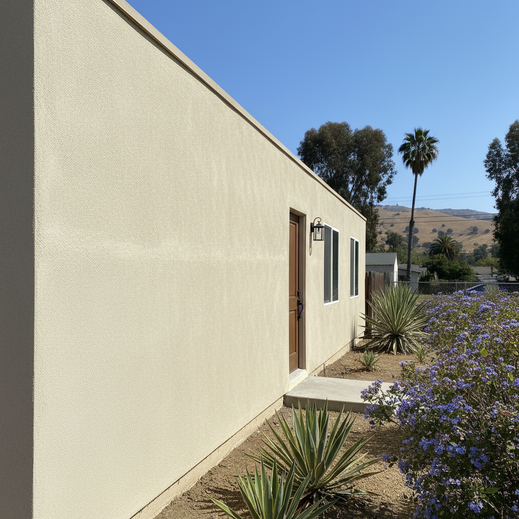 Completed stucco inspection work at a residential property in National City, CA