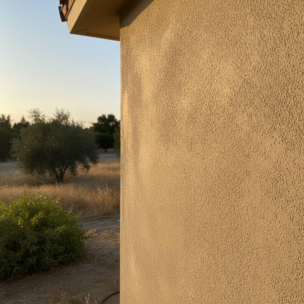 Completed stucco removal work at a residential property in Lodi, CA