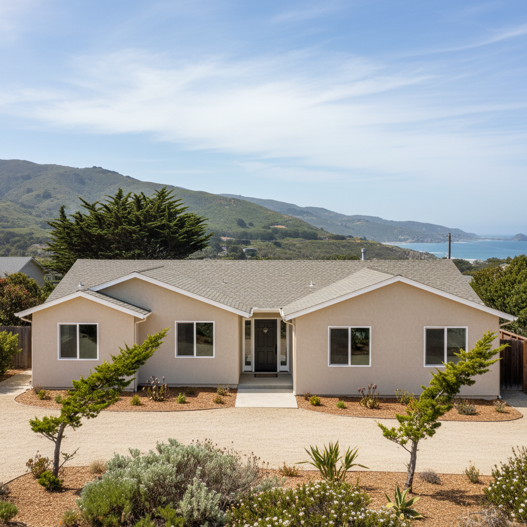 Completed eifs installation work at a residential property in Pacifica, CA