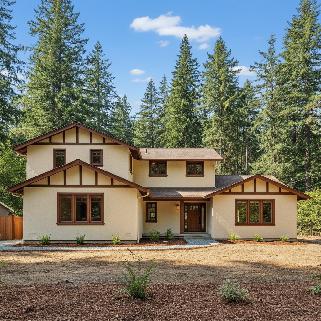 Completed stucco redashing work at a residential property in Ben Lomond, CA