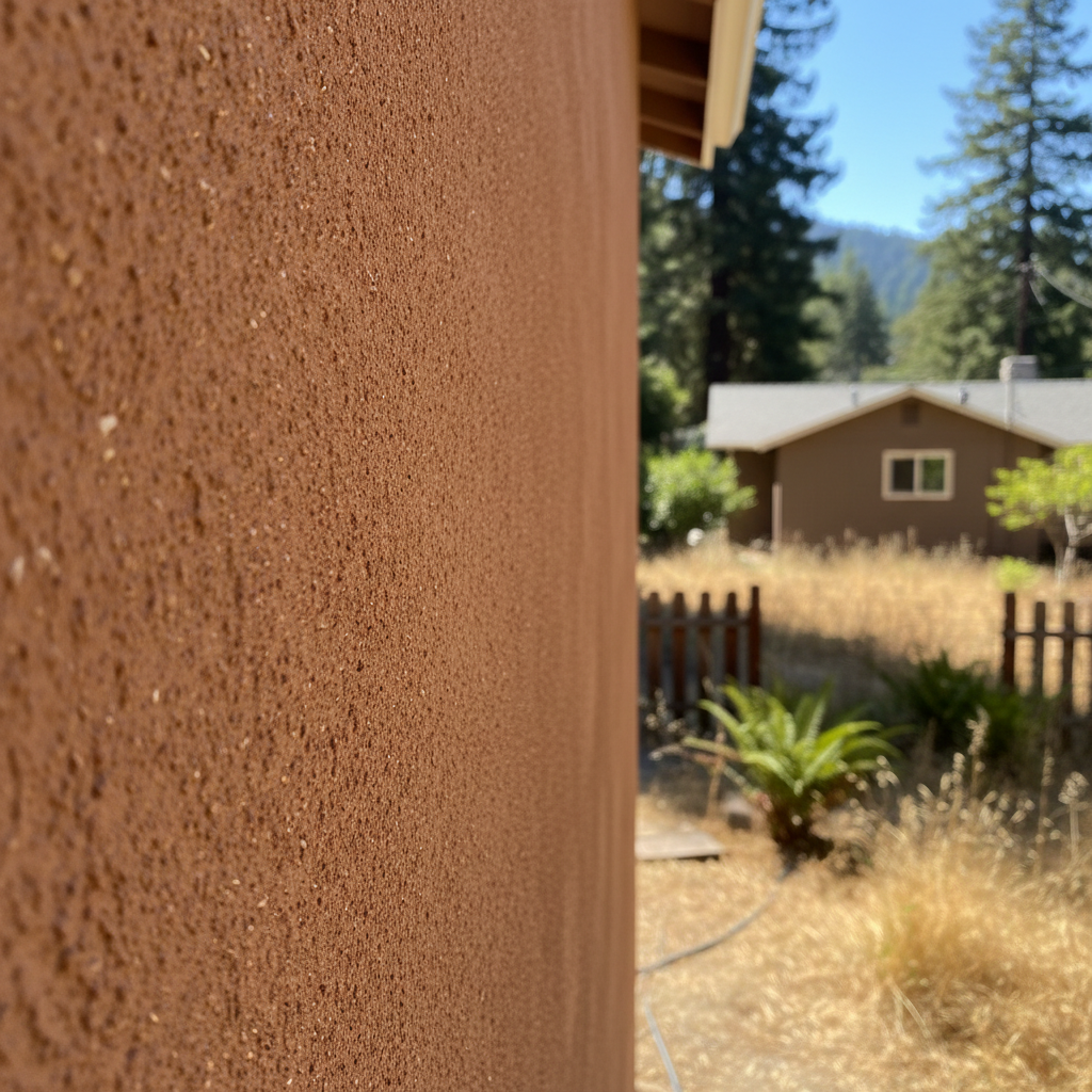 Completed stucco redashing work at a residential property in Ben Lomond, CA