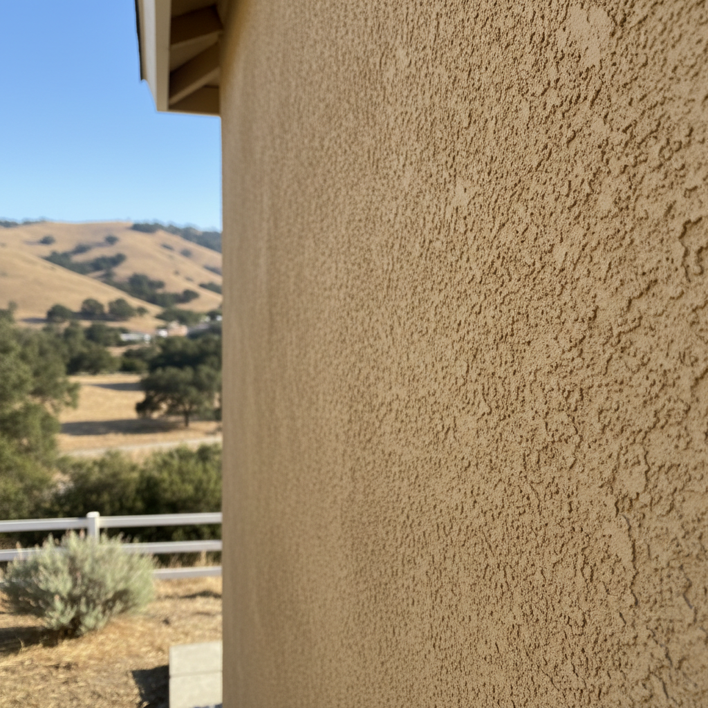 Completed stucco removal work at a residential property in Hollister, CA