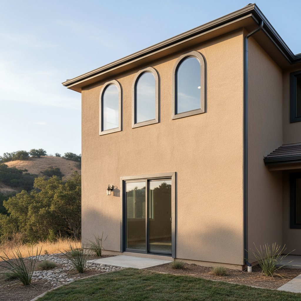 Completed stucco removal work at a residential property in Hollister, CA
