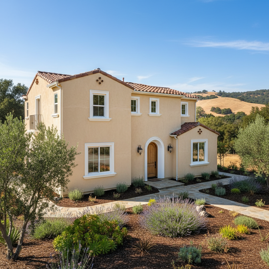Completed commercial stucco work at a residential property in Castro Valley, CA