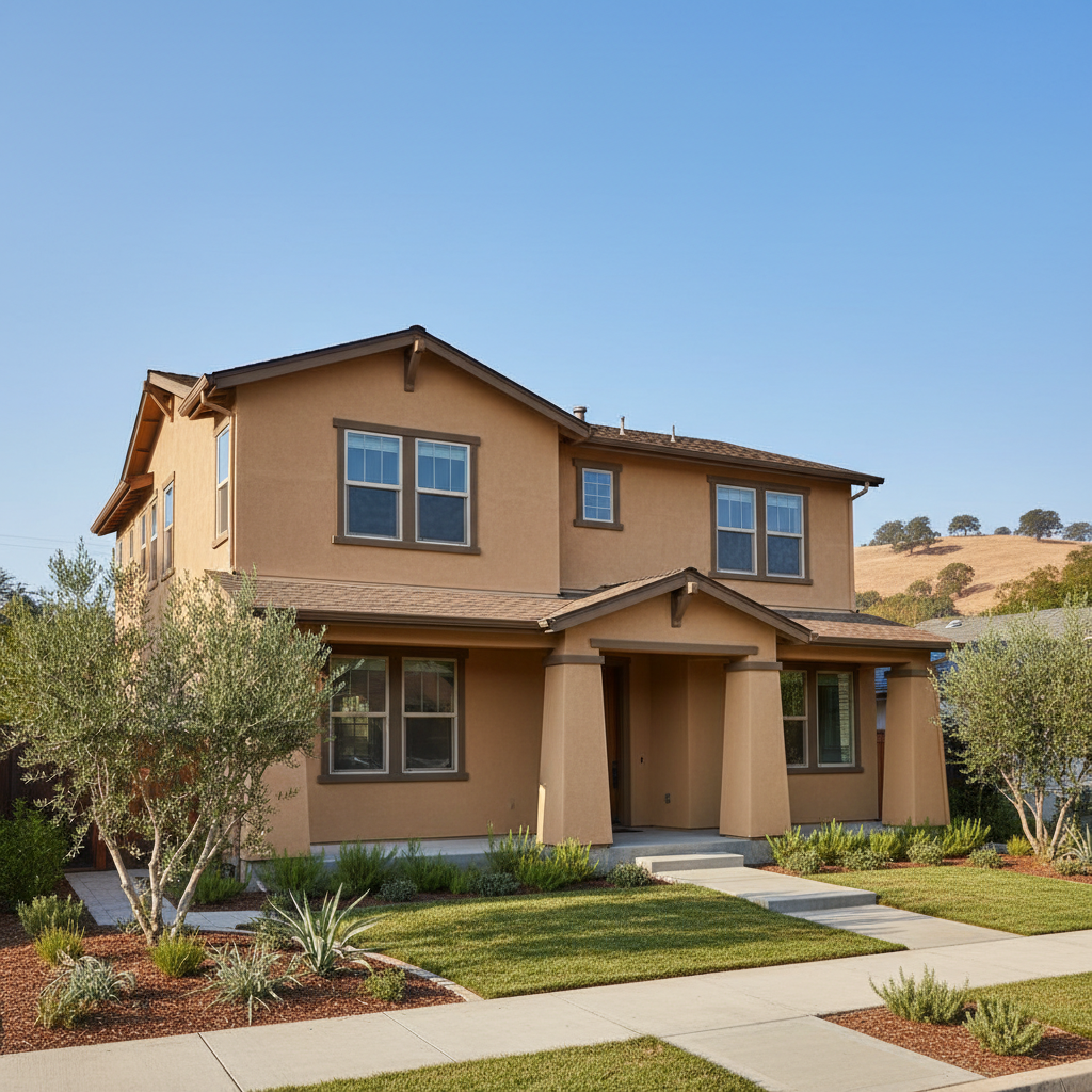 Completed commercial stucco work at a residential property in Milpitas, CA