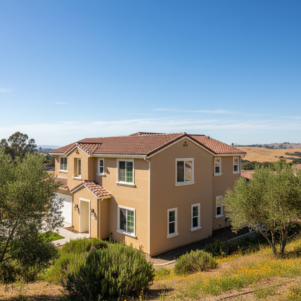 Completed eifs installation work at a residential property in Hayward, CA