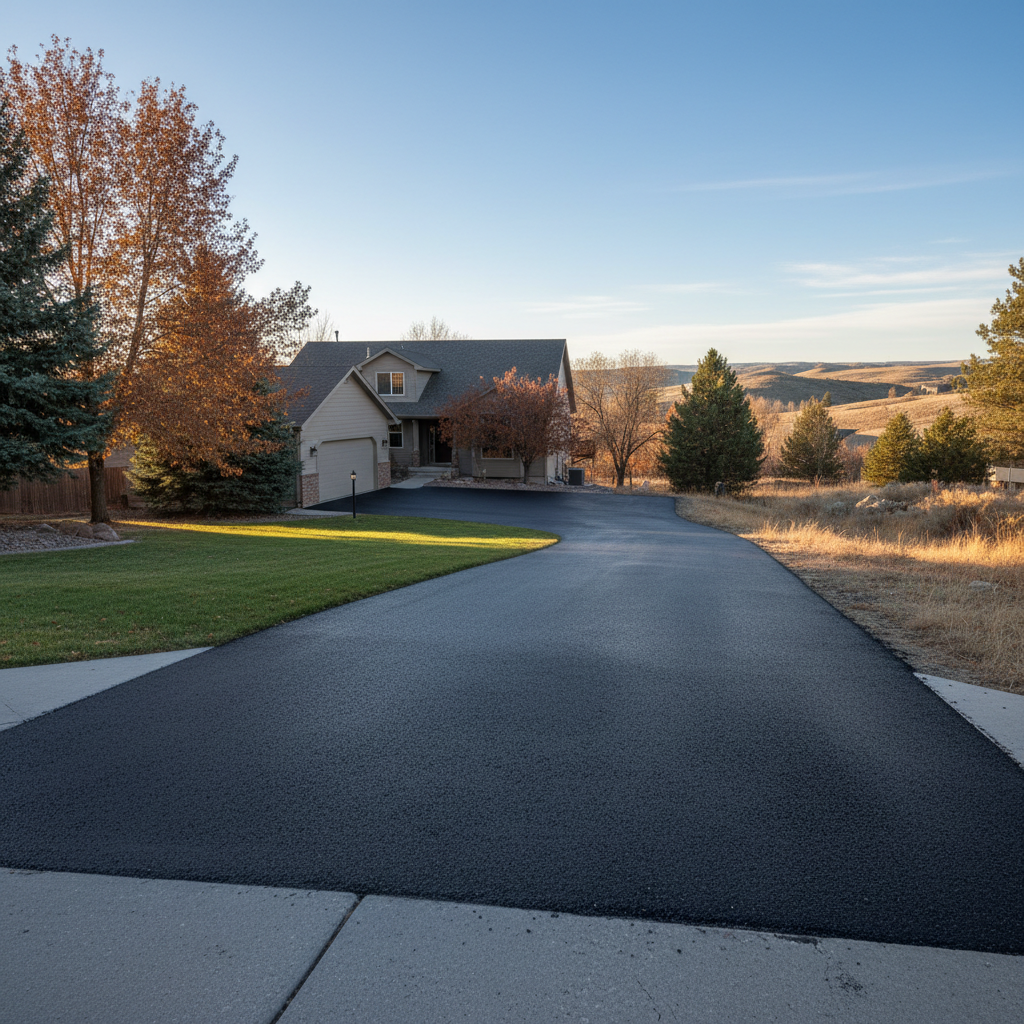 Completed slurry coating work at a residential property in Boise, ID