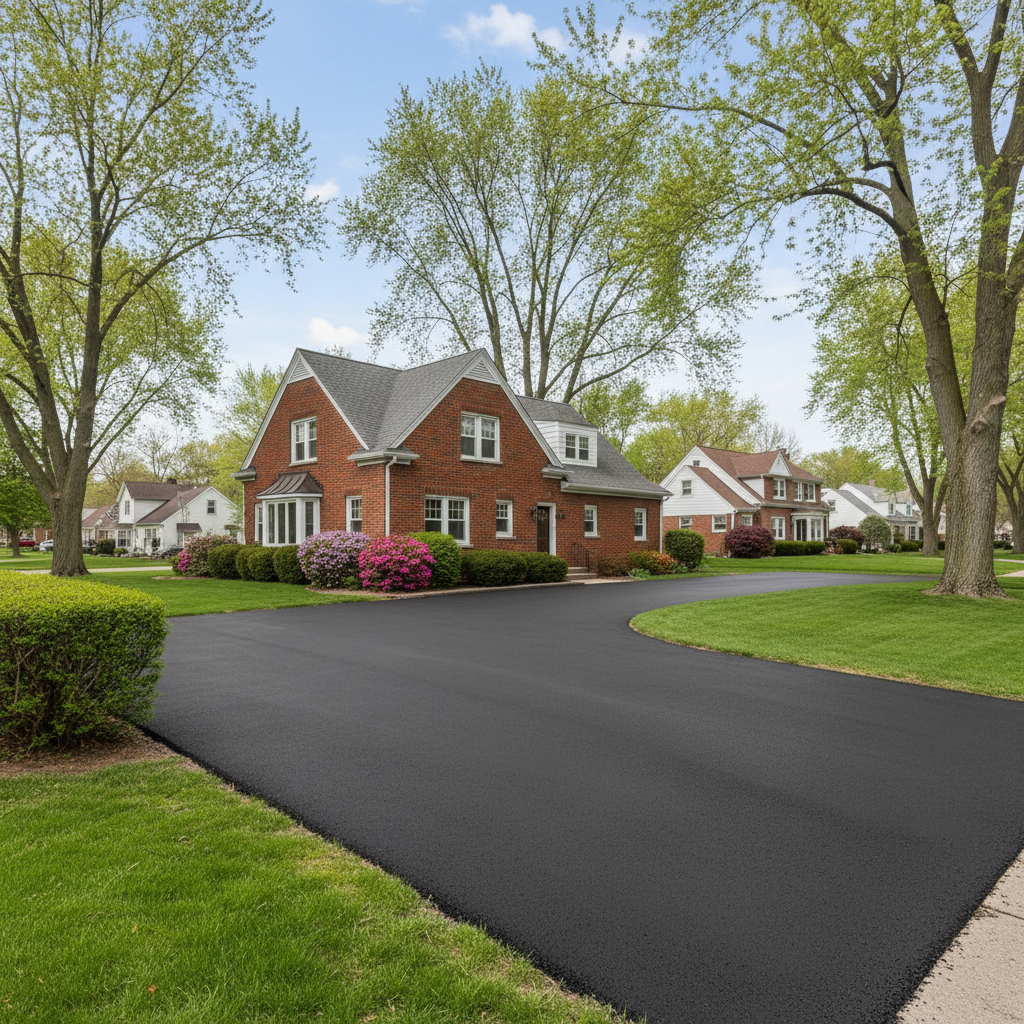 Completed commercial asphalt work at a residential property in Kalamazoo, MI