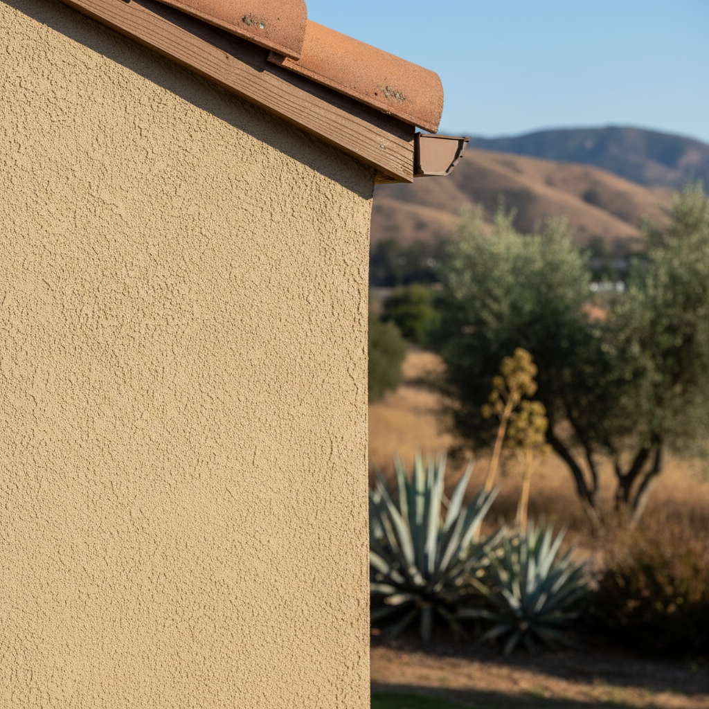 Completed stucco removal work at a residential property in Claremont, CA