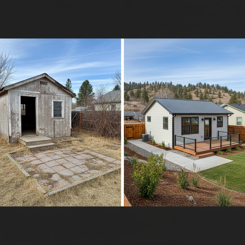 Completed detached adu work at a residential property in Boise, ID