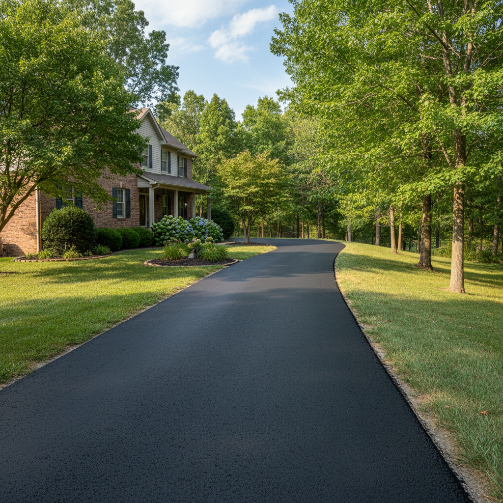 Completed residential asphalt work at a residential property in Springfield, MO