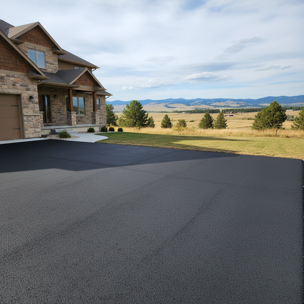 Completed commercial asphalt work at a residential property in Billings, MT