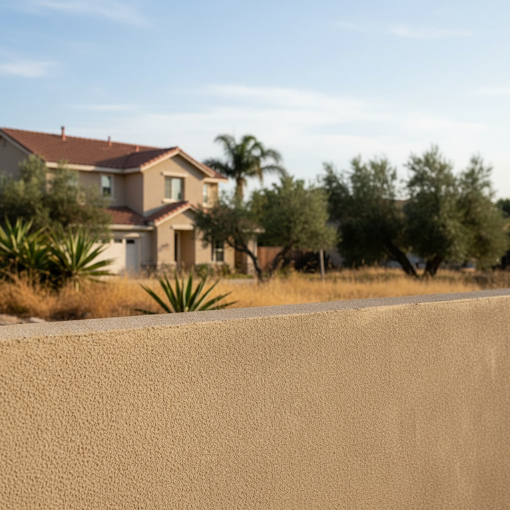 Completed stucco installation work at a residential property in Norwalk, CA