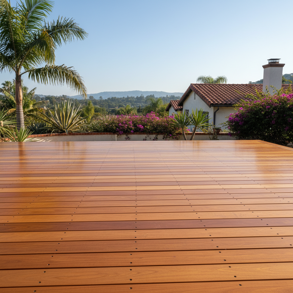 Completed deck painting & staining work at a residential property in Los Angeles, CA