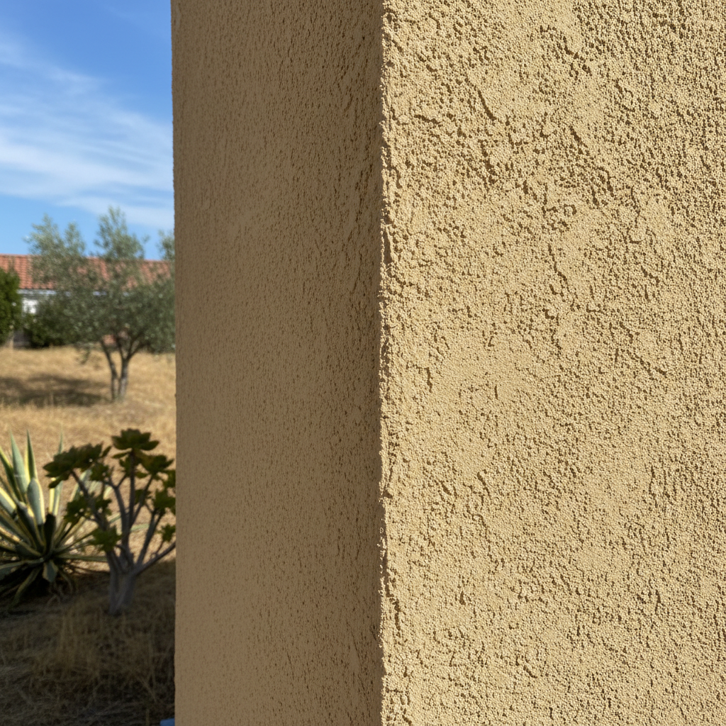 Completed stucco installation work at a residential property in San Jose, CA