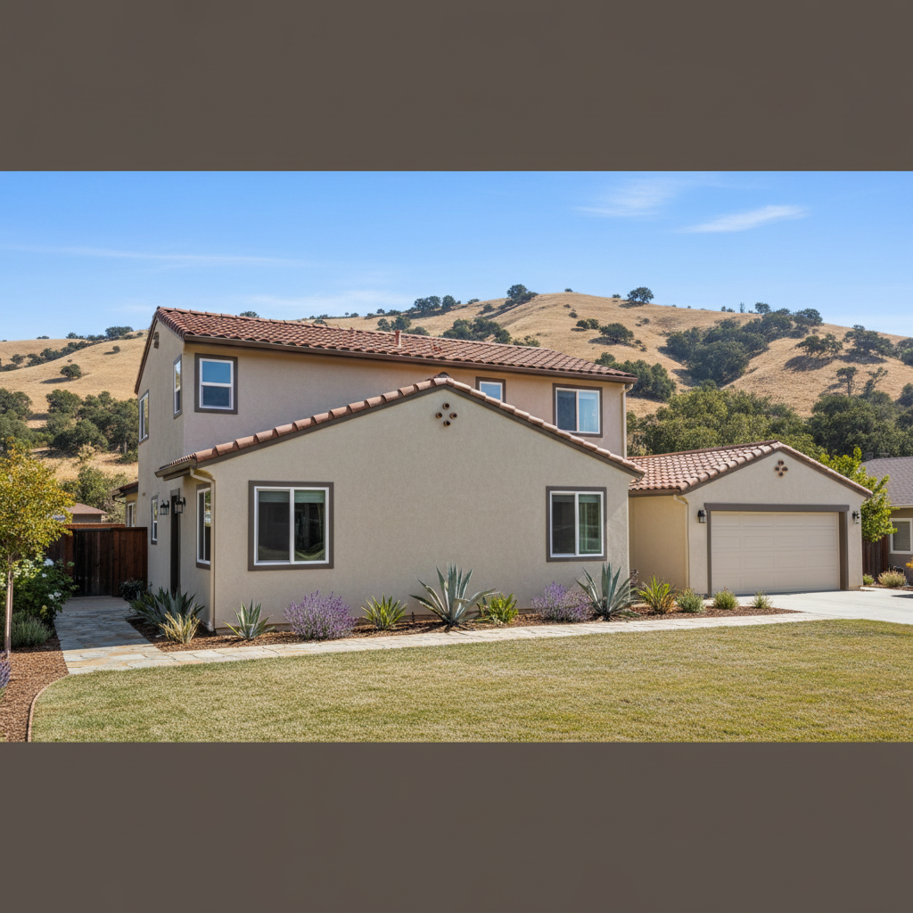 Completed commercial stucco work at a residential property in San Leandro, CA