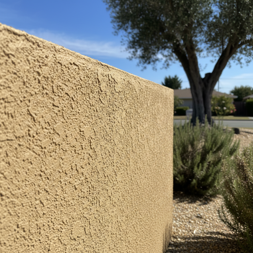 Completed stucco repair work at a residential property in Salinas, CA