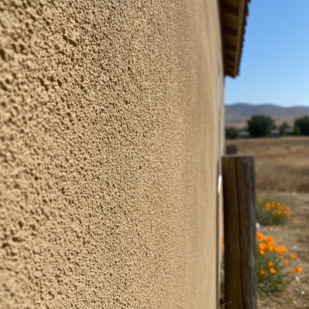 Completed stucco repair work at a residential property in King City, CA