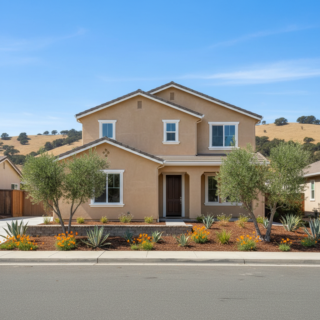 Completed eifs installation work at a residential property in San Leandro, CA