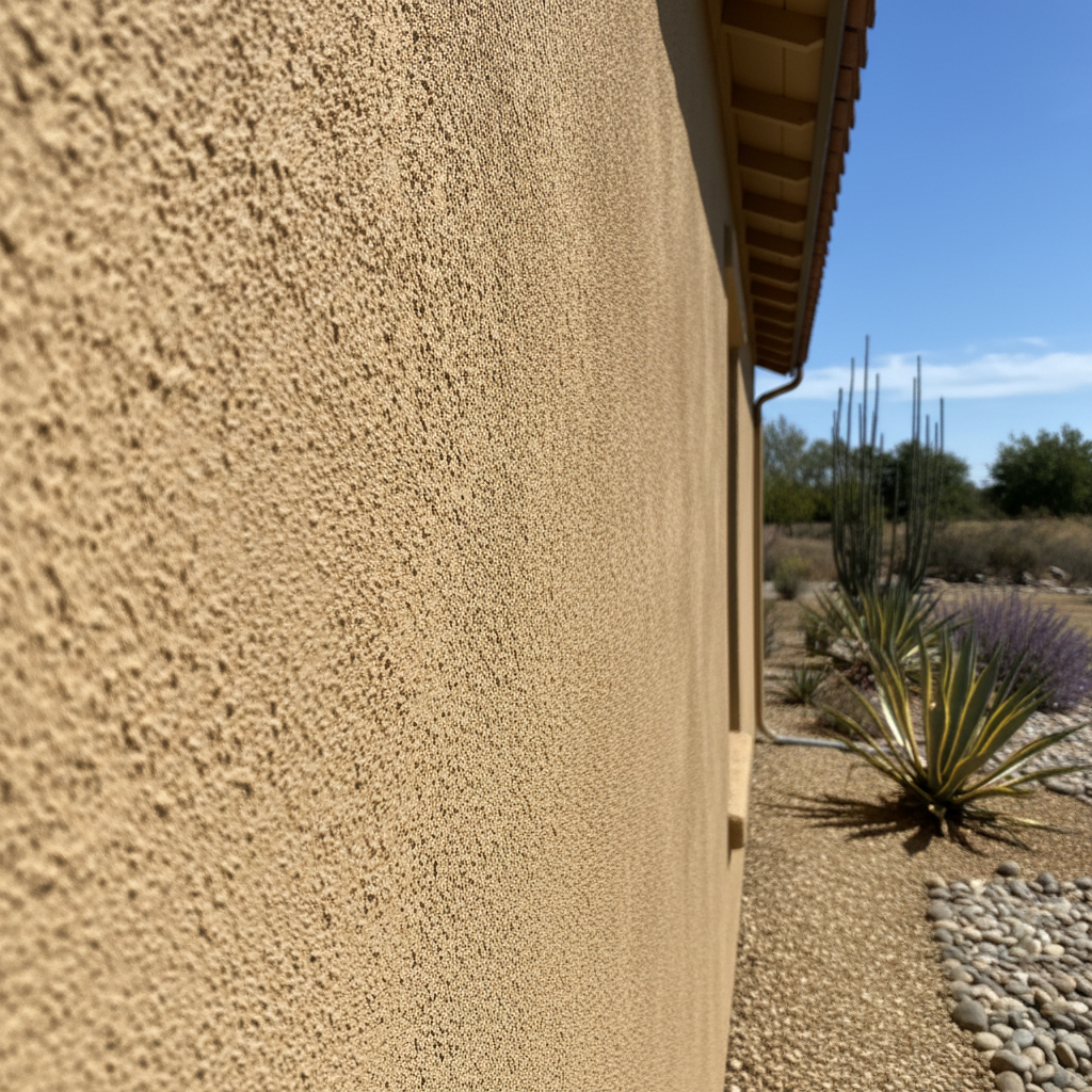 Completed stucco installation work at a residential property in King City, CA