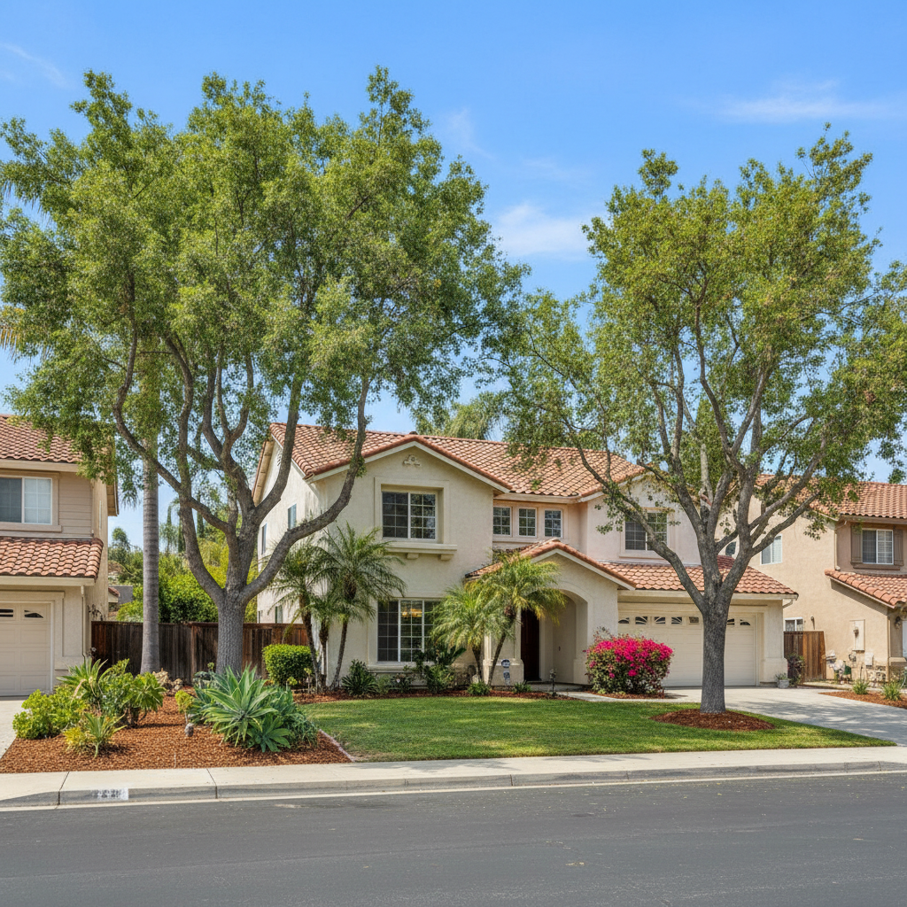Completed tree health & care work at a residential property in Garden Grove, CA