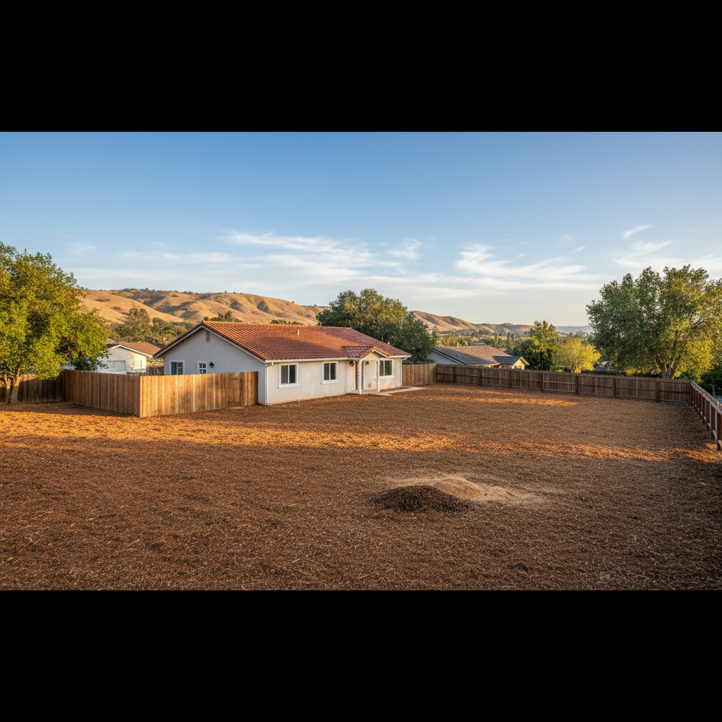 Completed lot clearing work at a residential property in Lynwood, CA