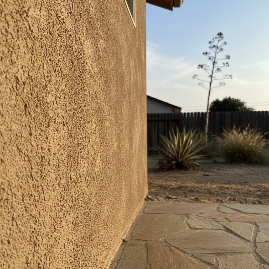 Completed stucco redashing work at a residential property in King City, CA