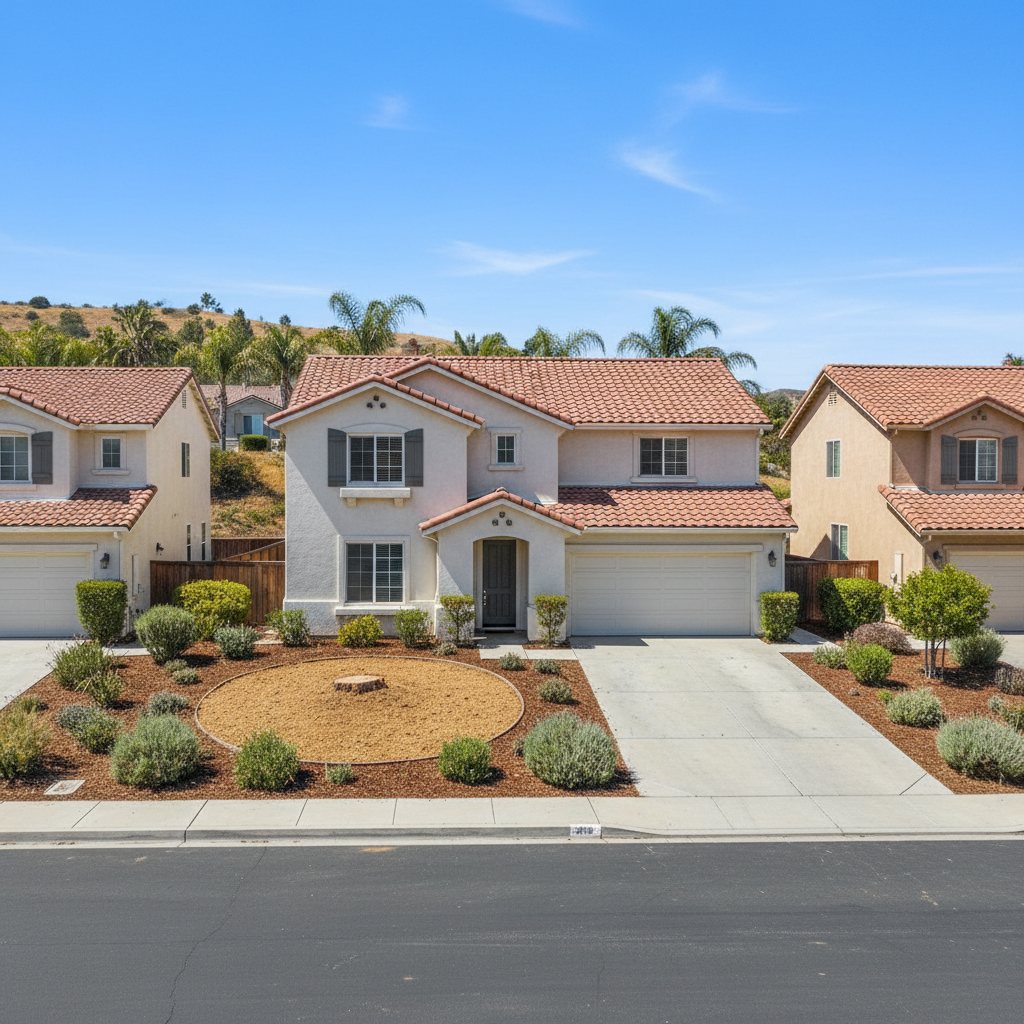 Completed tree removal work at a residential property in Irvine, CA