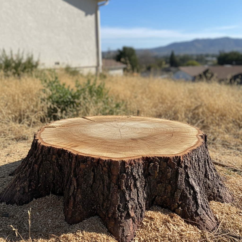 Completed tree removal work at a residential property in Whittier, CA