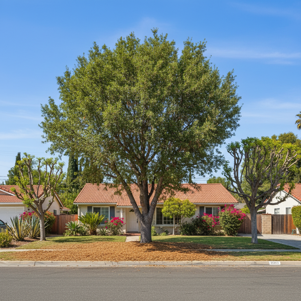 Completed tree health & care work at a residential property in National City, CA