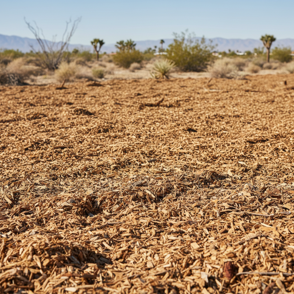 Completed lot clearing work at a residential property in Desert Hot Springs, CA