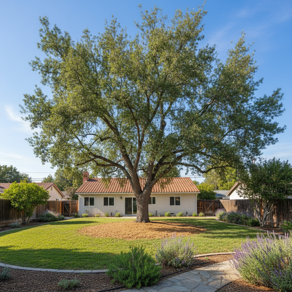 Completed tree health & care work at a residential property in Garden Grove, CA