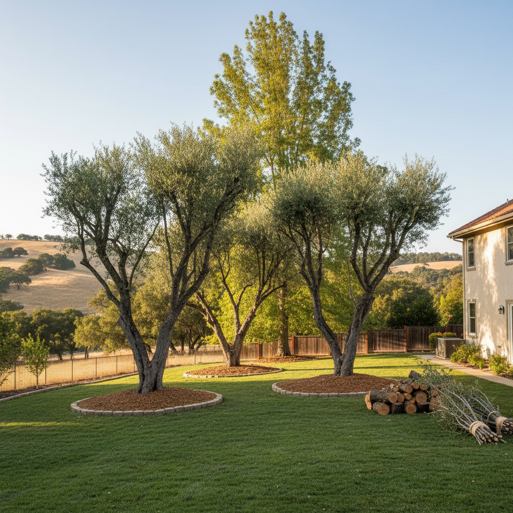 Completed tree health & care work at a residential property in Napa, CA
