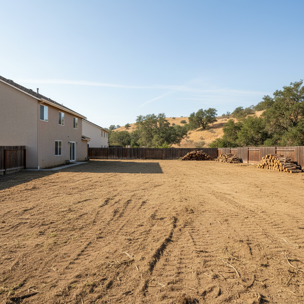 Completed land clearing work at a residential property in Lynwood, CA