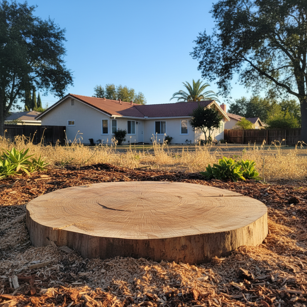 Completed emergency tree removal work at a residential property in National City, CA