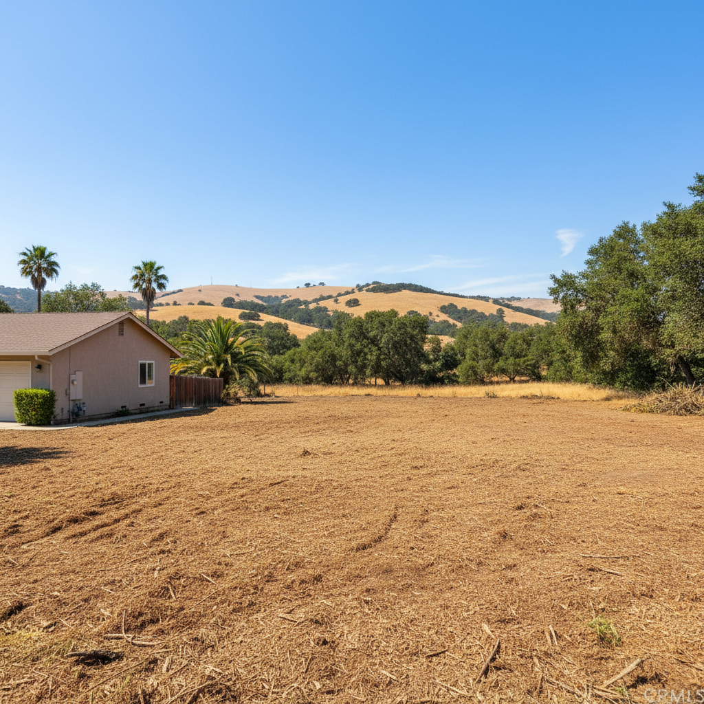 Completed land clearing work at a residential property in Napa, CA