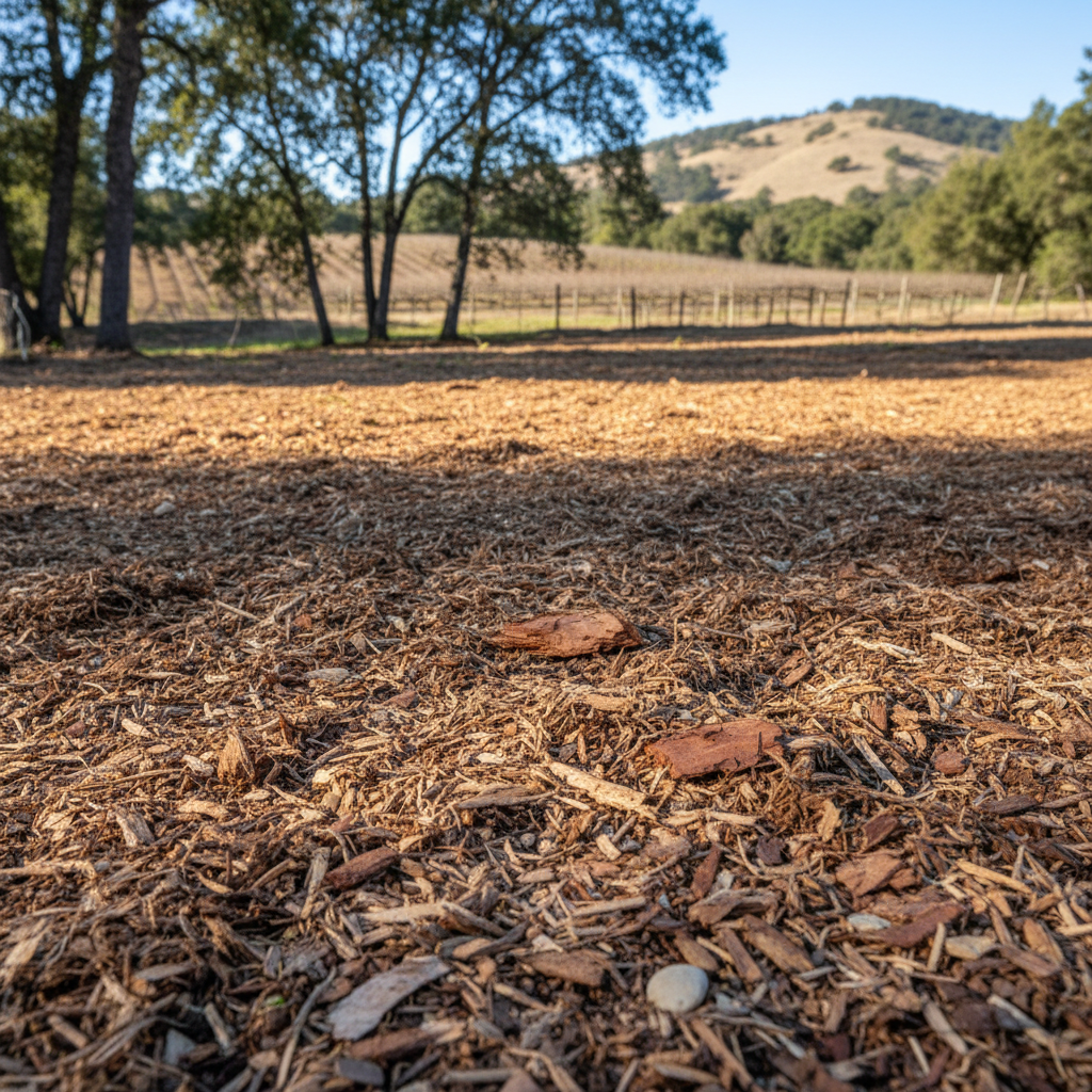 Completed lot clearing work at a residential property in Napa, CA