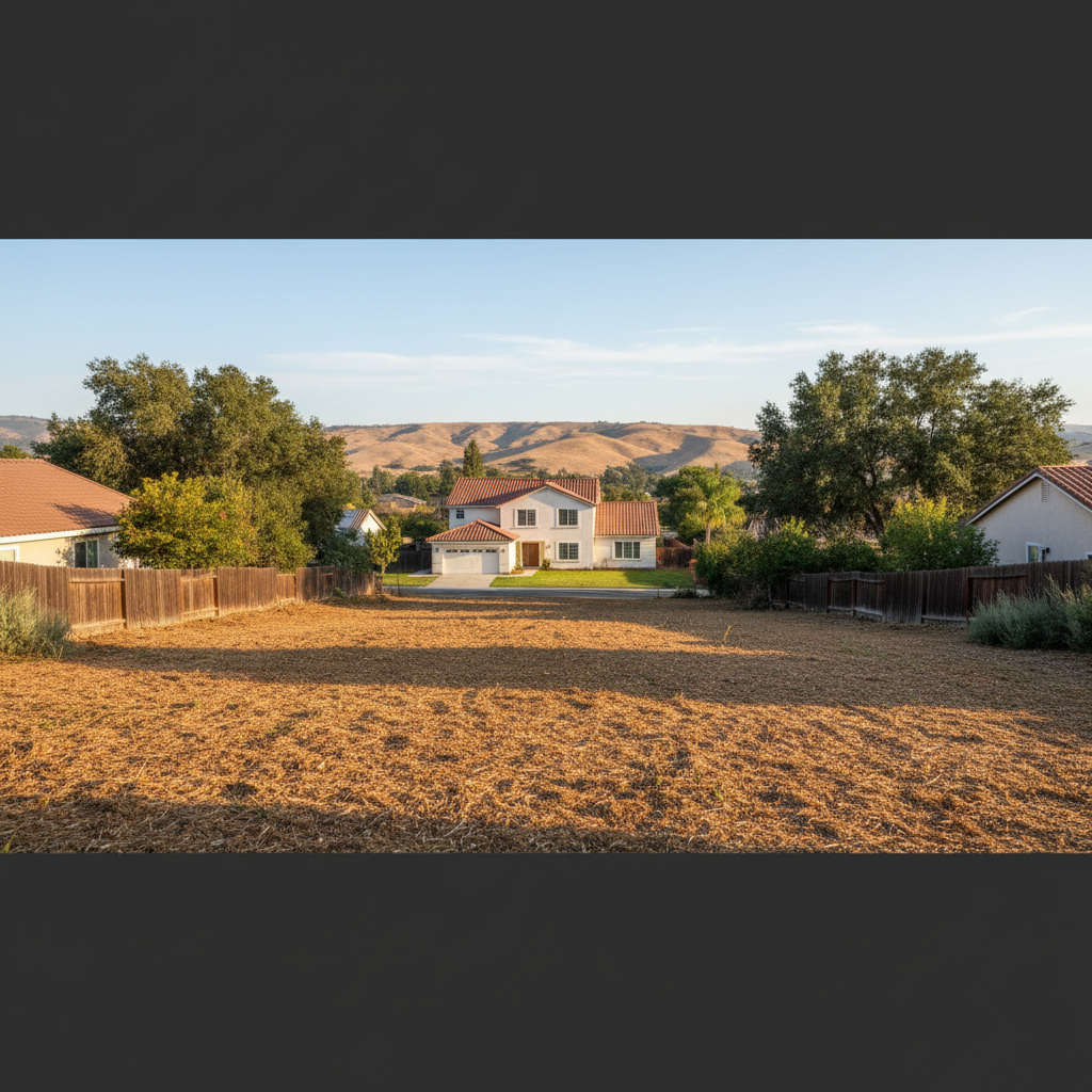 Completed lot clearing work at a residential property in Camarillo, CA