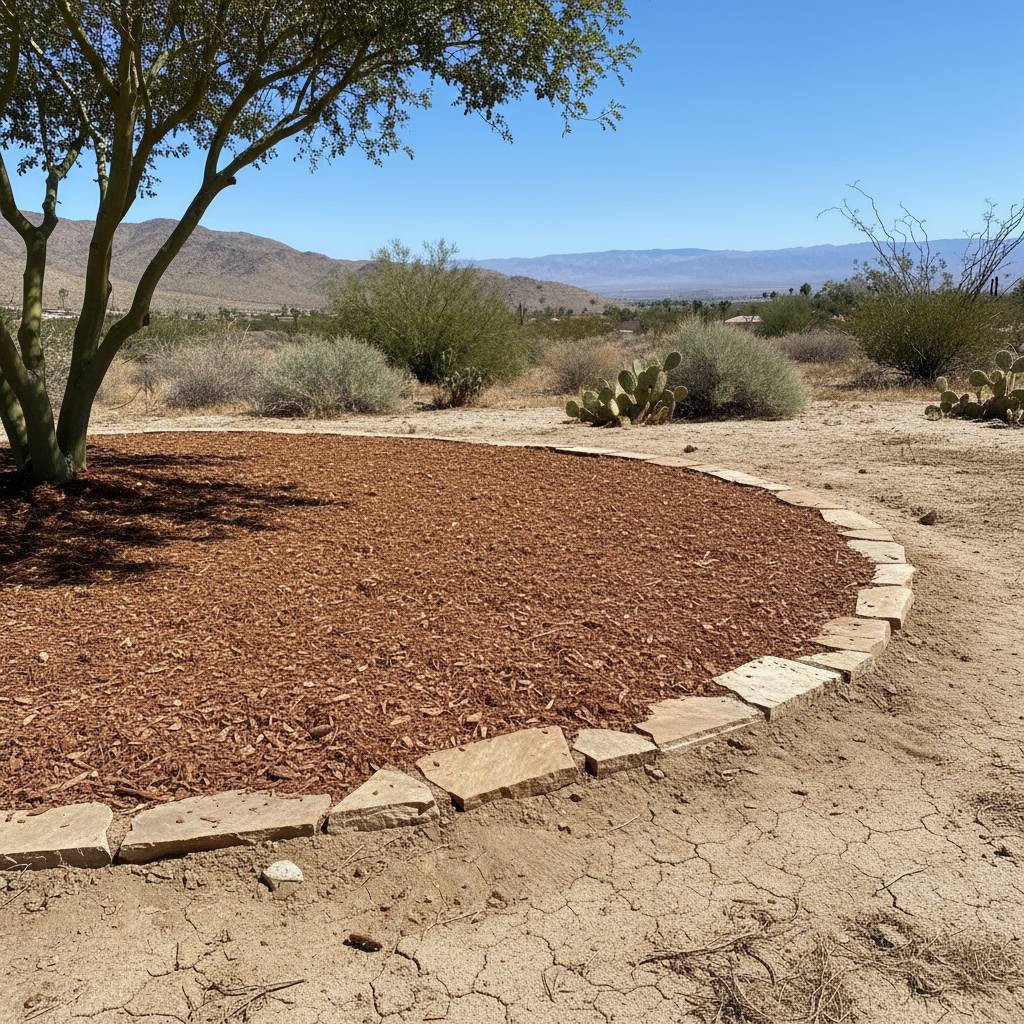 Completed tree health & care work at a residential property in Desert Hot Springs, CA