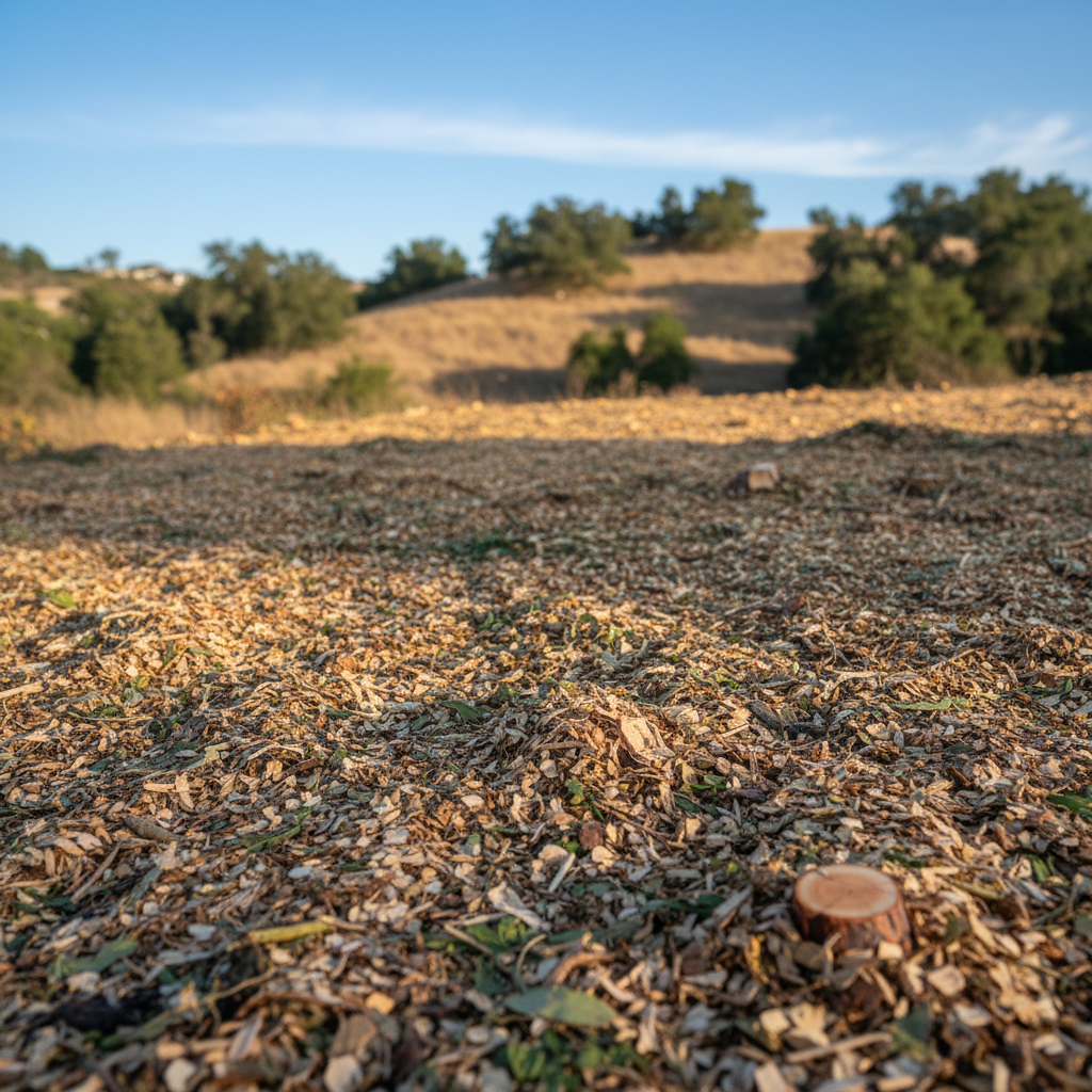 Completed land clearing work at a residential property in Camarillo, CA