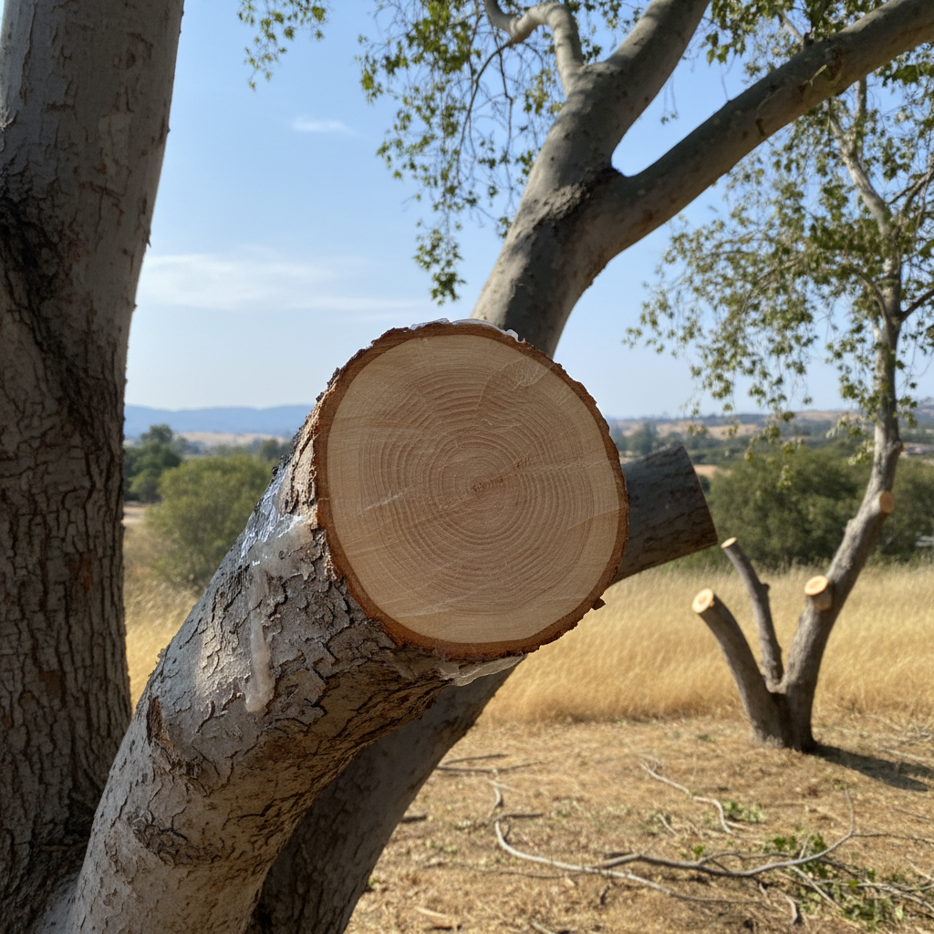 Completed tree pruning work at a residential property in Camarillo, CA