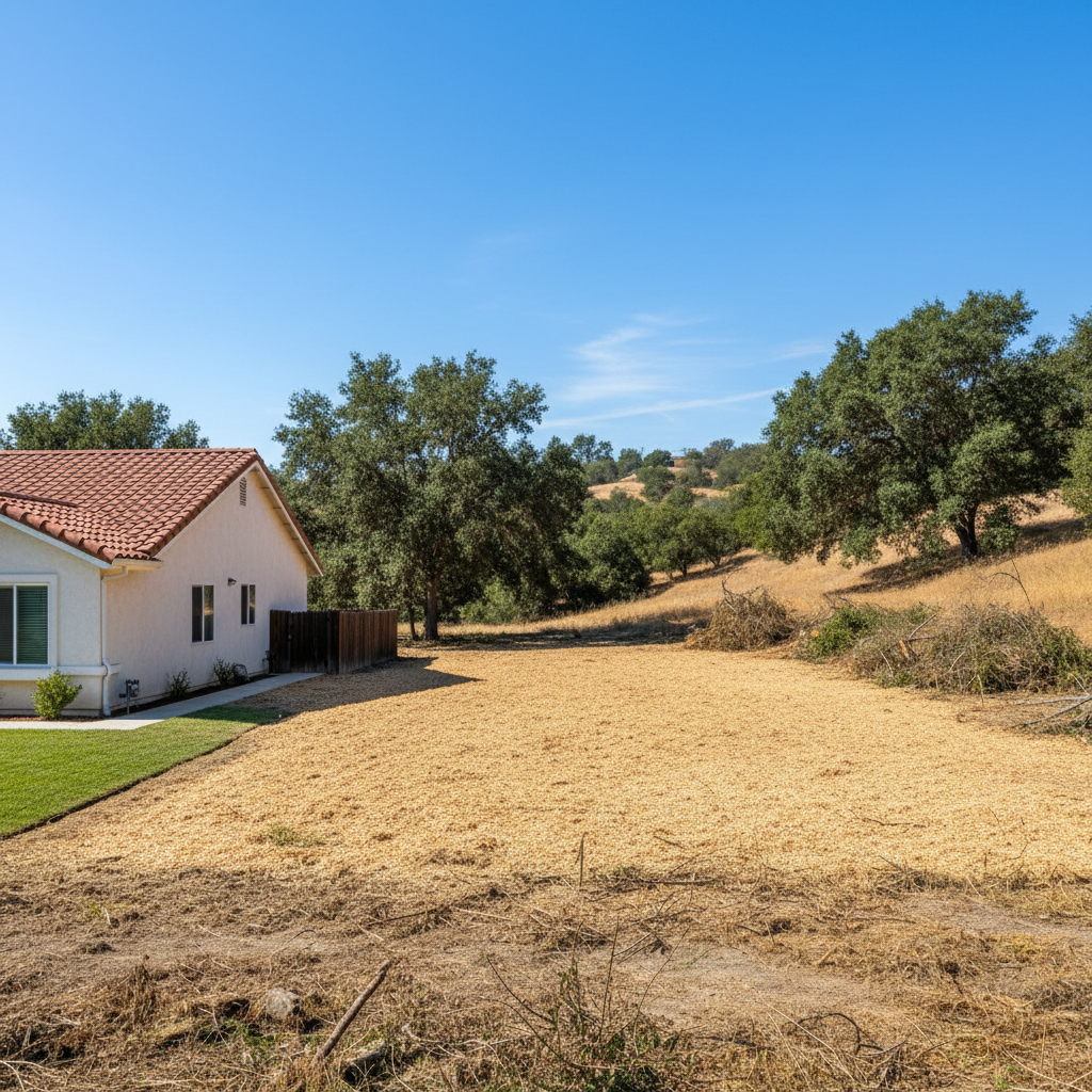 Completed lot clearing work at a residential property in Inglewood, CA